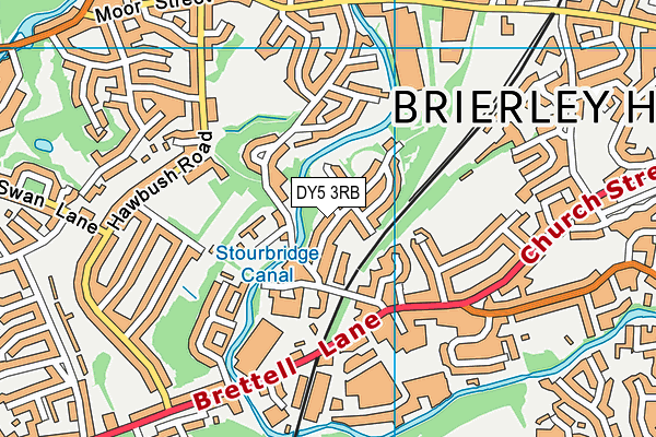 DY5 3RB map - OS VectorMap District (Ordnance Survey)