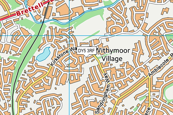 DY5 3RF map - OS VectorMap District (Ordnance Survey)