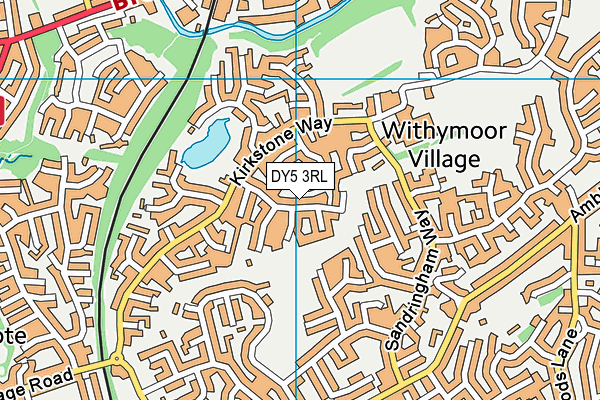 DY5 3RL map - OS VectorMap District (Ordnance Survey)