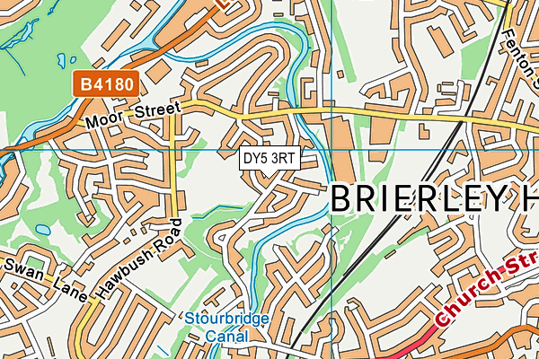 DY5 3RT map - OS VectorMap District (Ordnance Survey)