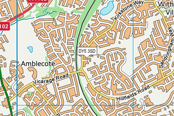 DY5 3SD map - OS VectorMap District (Ordnance Survey)