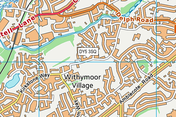 DY5 3SQ map - OS VectorMap District (Ordnance Survey)