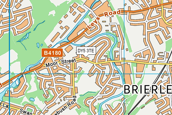 DY5 3TE map - OS VectorMap District (Ordnance Survey)