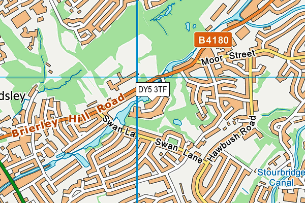 DY5 3TF map - OS VectorMap District (Ordnance Survey)