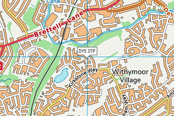 DY5 3TP map - OS VectorMap District (Ordnance Survey)