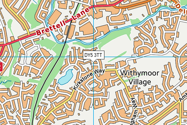 DY5 3TT map - OS VectorMap District (Ordnance Survey)
