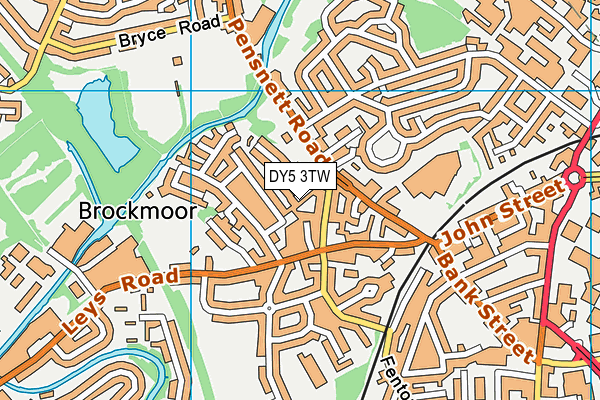DY5 3TW map - OS VectorMap District (Ordnance Survey)