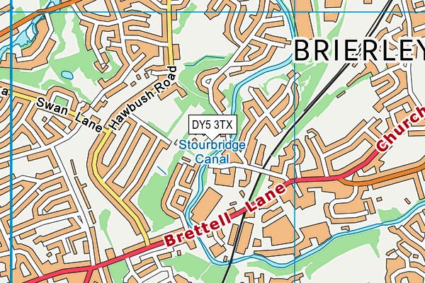 DY5 3TX map - OS VectorMap District (Ordnance Survey)