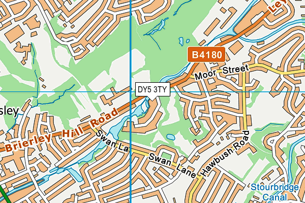 DY5 3TY map - OS VectorMap District (Ordnance Survey)