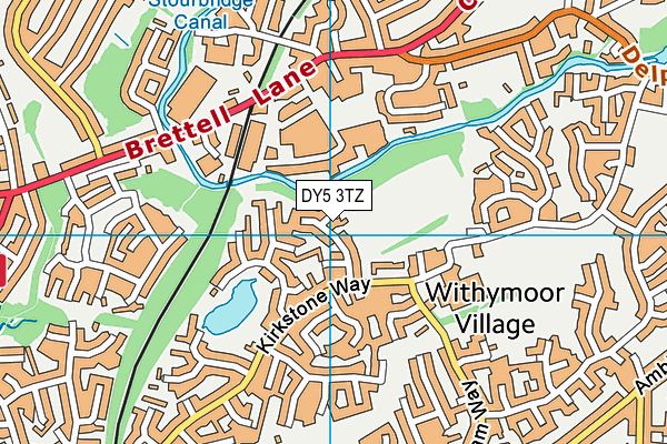 DY5 3TZ map - OS VectorMap District (Ordnance Survey)