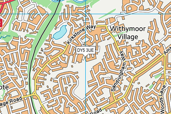 DY5 3UE map - OS VectorMap District (Ordnance Survey)
