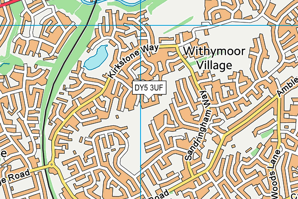DY5 3UF map - OS VectorMap District (Ordnance Survey)