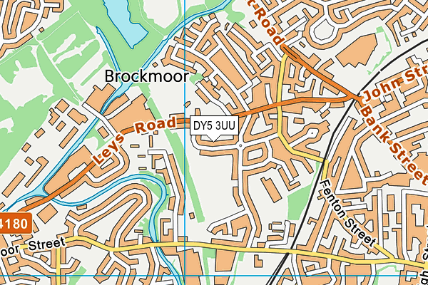 Pheasant Street Open Space map (DY5 3UU) - OS VectorMap District (Ordnance Survey)
