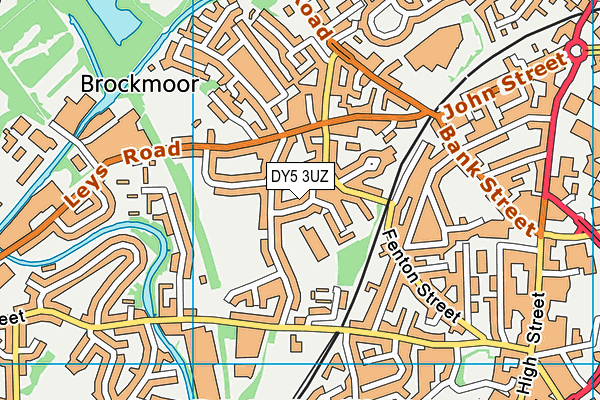 DY5 3UZ map - OS VectorMap District (Ordnance Survey)