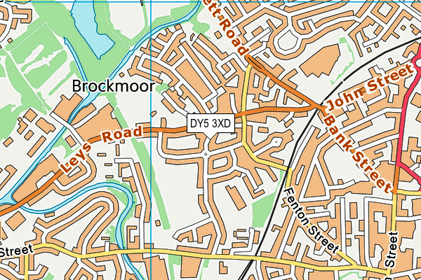 DY5 3XD map - OS VectorMap District (Ordnance Survey)