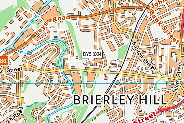 DY5 3XN map - OS VectorMap District (Ordnance Survey)