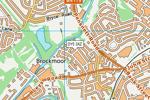 DY5 3XZ map - OS VectorMap District (Ordnance Survey)