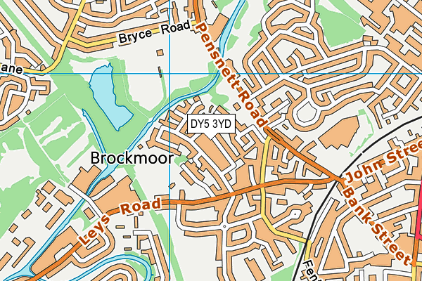DY5 3YD map - OS VectorMap District (Ordnance Survey)