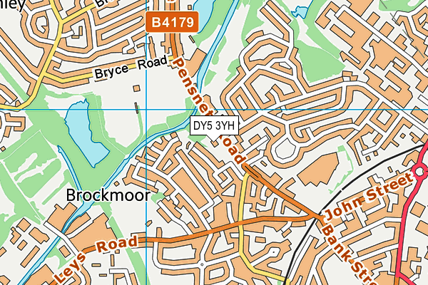 DY5 3YH map - OS VectorMap District (Ordnance Survey)
