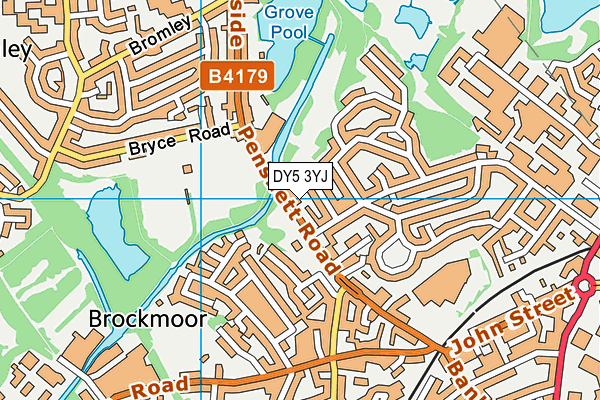 DY5 3YJ map - OS VectorMap District (Ordnance Survey)