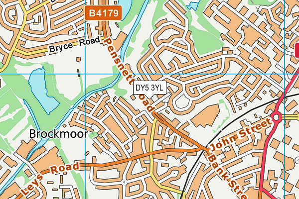 DY5 3YL map - OS VectorMap District (Ordnance Survey)