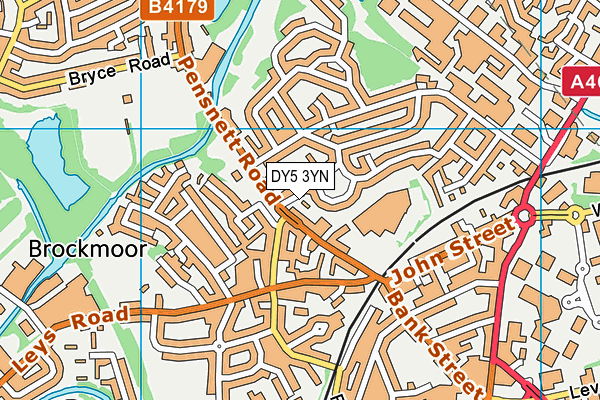 DY5 3YN map - OS VectorMap District (Ordnance Survey)