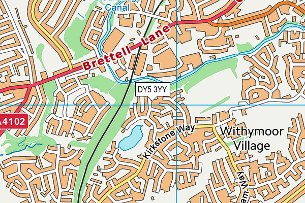 DY5 3YY map - OS VectorMap District (Ordnance Survey)