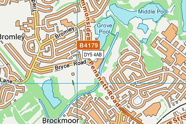 DY5 4AB map - OS VectorMap District (Ordnance Survey)
