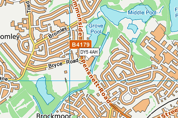 DY5 4AH map - OS VectorMap District (Ordnance Survey)