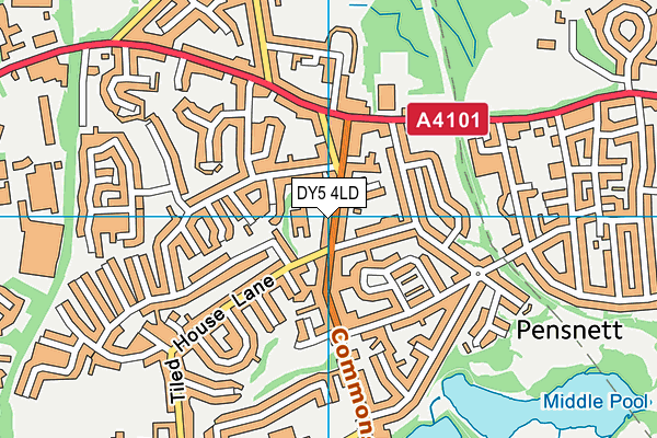 DY5 4LD map - OS VectorMap District (Ordnance Survey)