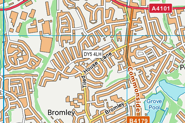DY5 4LH map - OS VectorMap District (Ordnance Survey)