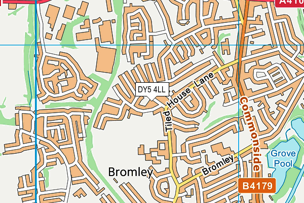 DY5 4LL map - OS VectorMap District (Ordnance Survey)