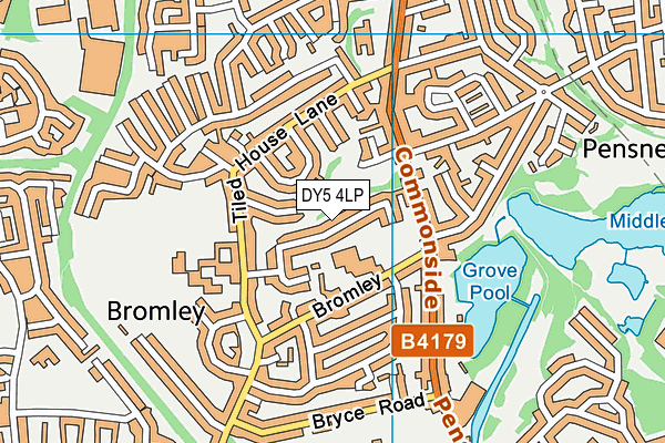 DY5 4LP map - OS VectorMap District (Ordnance Survey)