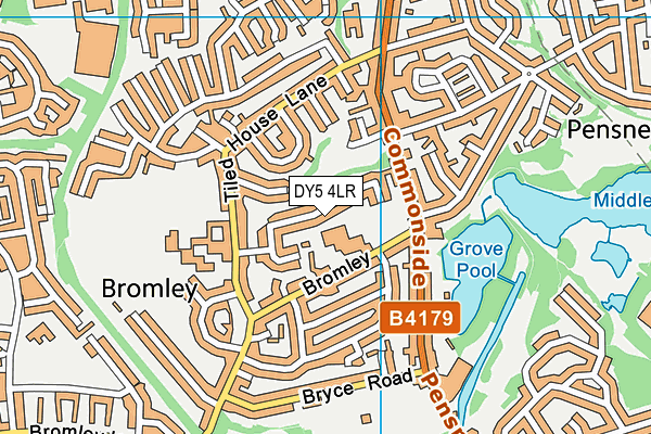 DY5 4LR map - OS VectorMap District (Ordnance Survey)