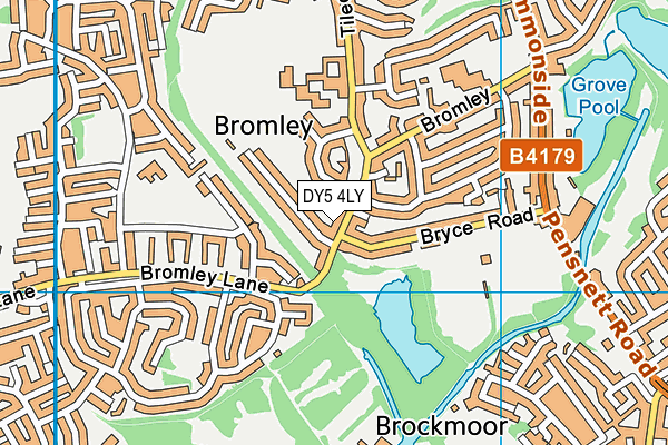 DY5 4LY map - OS VectorMap District (Ordnance Survey)