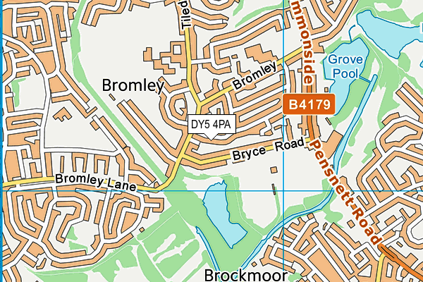 DY5 4PA map - OS VectorMap District (Ordnance Survey)