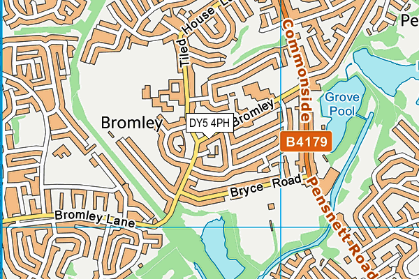 DY5 4PH map - OS VectorMap District (Ordnance Survey)