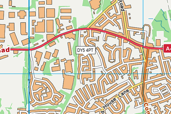 DY5 4PT map - OS VectorMap District (Ordnance Survey)