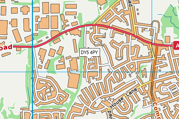 DY5 4PY map - OS VectorMap District (Ordnance Survey)
