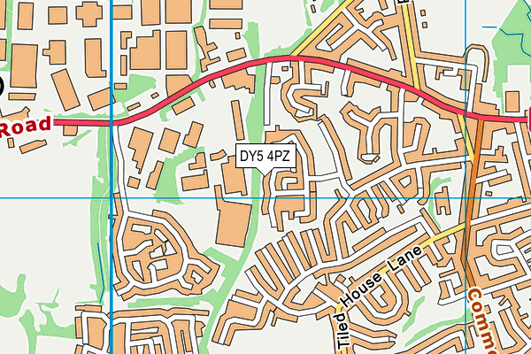 DY5 4PZ map - OS VectorMap District (Ordnance Survey)