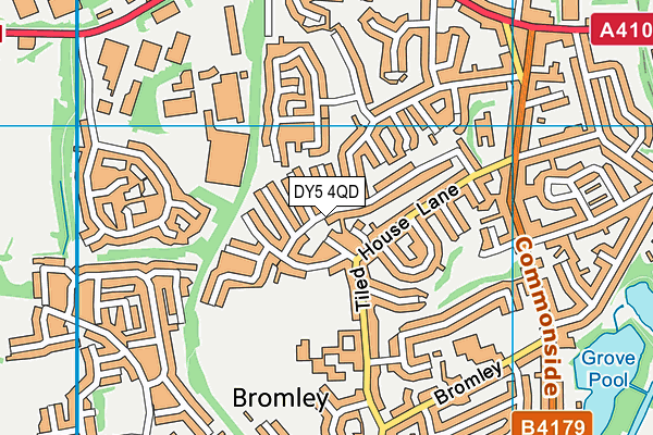 DY5 4QD map - OS VectorMap District (Ordnance Survey)
