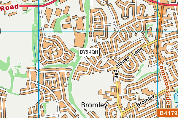 DY5 4QH map - OS VectorMap District (Ordnance Survey)