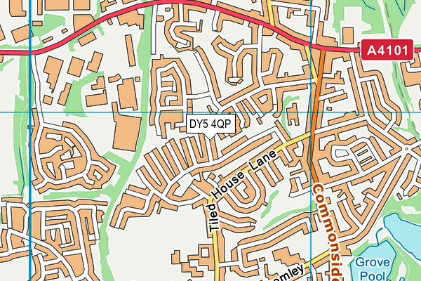 DY5 4QP map - OS VectorMap District (Ordnance Survey)
