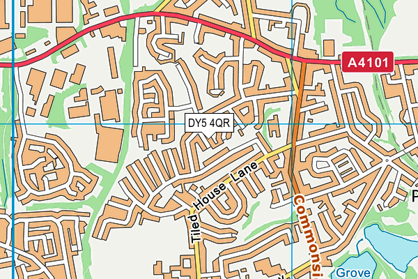 DY5 4QR map - OS VectorMap District (Ordnance Survey)