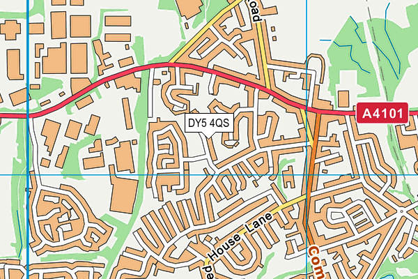 DY5 4QS map - OS VectorMap District (Ordnance Survey)