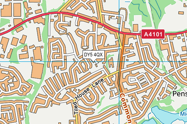 DY5 4QX map - OS VectorMap District (Ordnance Survey)