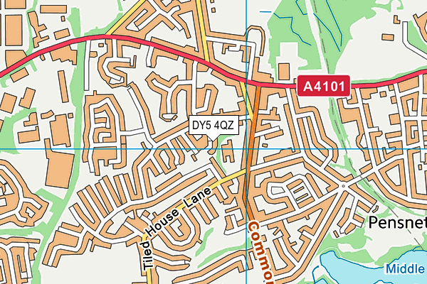 DY5 4QZ map - OS VectorMap District (Ordnance Survey)
