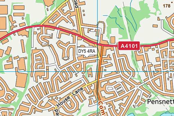 DY5 4RA map - OS VectorMap District (Ordnance Survey)