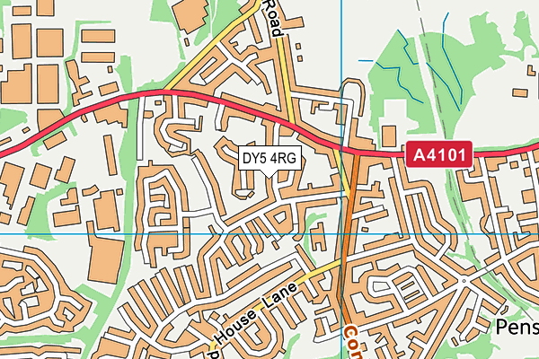DY5 4RG map - OS VectorMap District (Ordnance Survey)