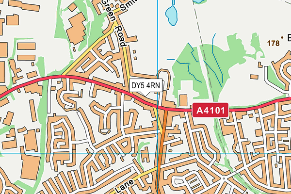 DY5 4RN map - OS VectorMap District (Ordnance Survey)
